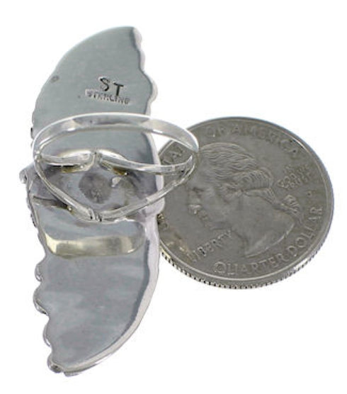 Southwest Silver Turquoise Jewelry Ring Size 6-1/2 NS54797